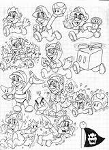 Mario 3d Super Coloring Land Pages Luigi Power Ups Library Boxbird Doodles Clip Clipart Print Template Drawings sketch template