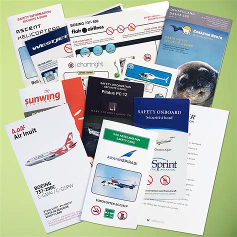 canadas top passenger briefing card supplier westholme graphics