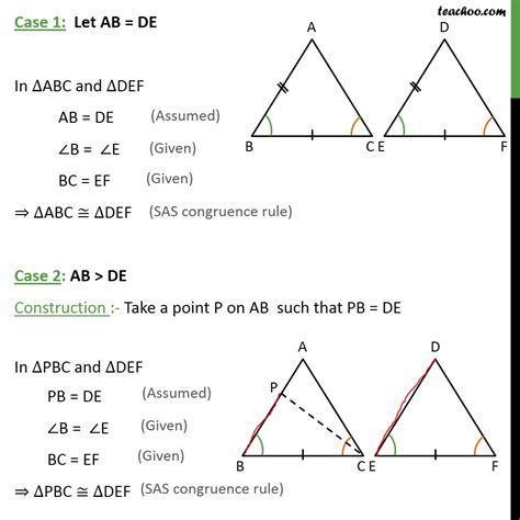 theorem  asa congruency class    angles  side  equal
