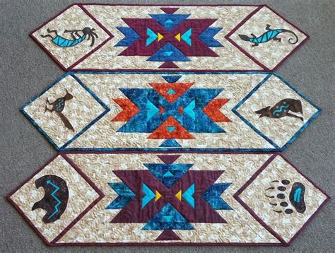 southwest kokopelli table runner pattern  pacorich craftsy