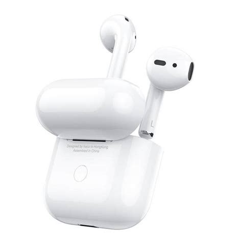 draadloze oordopjes geschikt voor apple iphone en android wit blokker