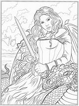 Coloring Pages Fantasy Vampire Adults Adult Book Fairy Books Dragon Selina Colouring Dark Printable Gothic Fenech Sheets Color Print Amazon sketch template