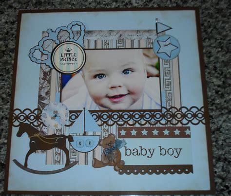 pin  baby scrapbook pages