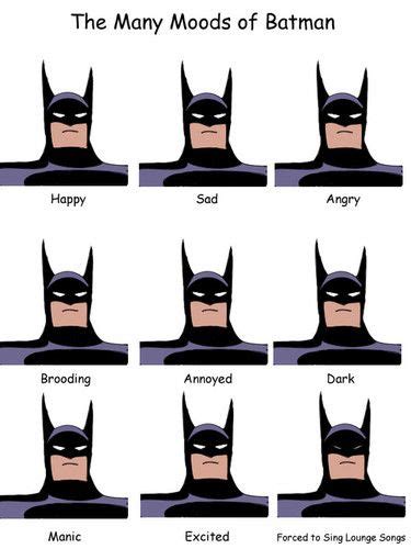 The Different Moods Of Batman Actionbash Batman Meme