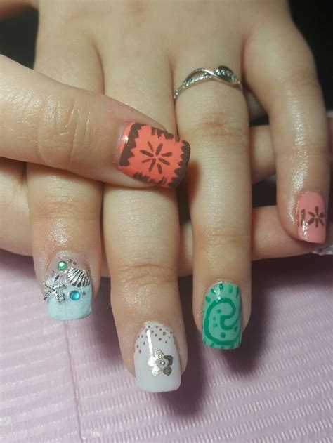 moana nails disney nails vacation nails nails