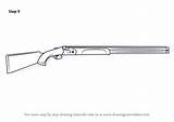 Draw Shotgun Drawing Step Beretta Dt11 Shotguns Improvements Necessary Finish Make Weapons Tutorials sketch template
