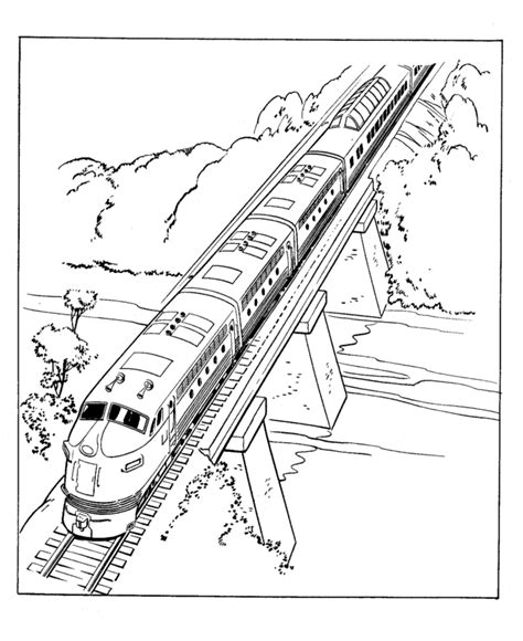 railroad coloring page sheets streamlined diesel engine coloring page