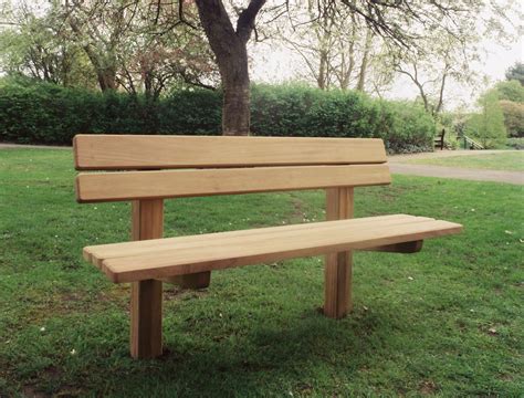 staxton wooden park bench handcrafted  yorkshire woodcraft uk