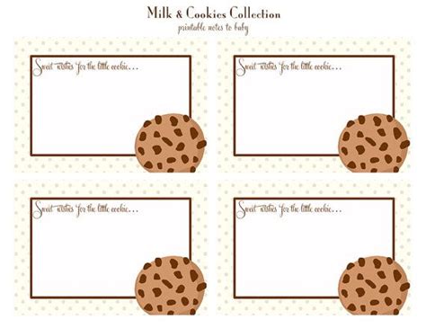 cookies tags cookies theme place card holders milk cookies