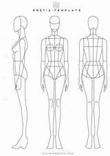 Template Fashion Figure Body Woman Illustration Drawing Sketch Templates Mode Sketches Visit sketch template