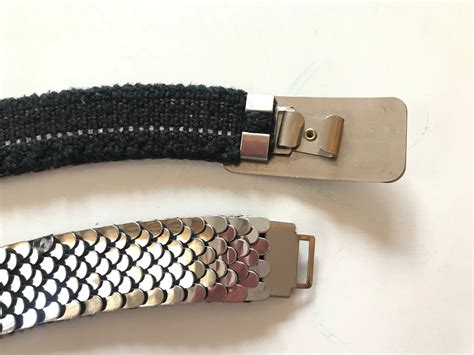 metal snakeskin belt gray belt snakeskin elastic belt etsy