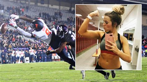 beauty queen cheerleader sues uni over drunk football fans