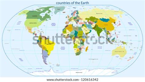 countries earth stock vector royalty