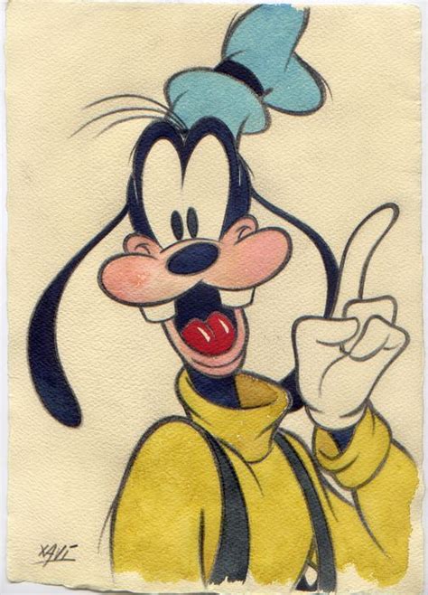actualmente en las subastas de catawiki disney characters original drawing happy goofy