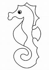 Seahorse Momjunction sketch template