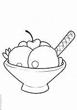 Ice Cream Coloring Pages Food Cones Snow Books Q3 Print sketch template