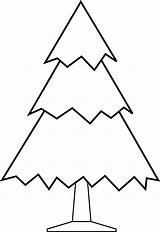 Tree Christmas Printable Template Colour Printables Print A4 Decorations Multiples Own Then Sheet sketch template