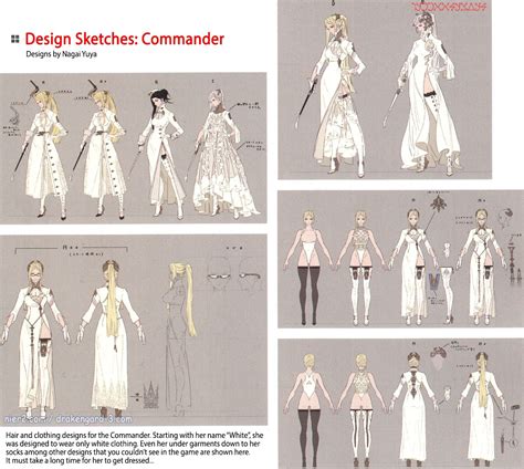 character sheet  character drakengard  render design game