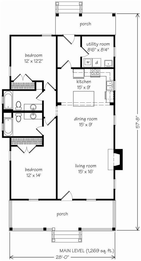 story shotgun house floor plan floorplansclick