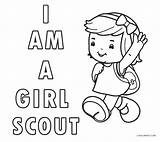 Coloring Scout Girl Pages Daisy Scouts Printable Am Kids Sheets Cool2bkids Cookie Junior Girls sketch template