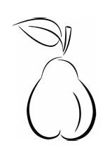 Coloring Pear Pears Branch Two sketch template