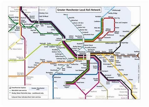 rail network map created manchester evening news