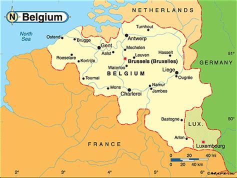 Leuven België Kaart Kaart Van Leuven België West Europa