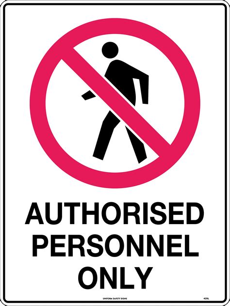 authorised personnel  prohibition uss