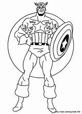 Captain Coloring Pages America Getdrawings sketch template