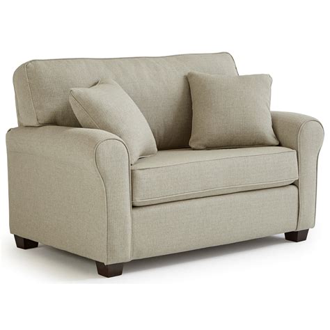 home furnishings shannon twin sofa sleeper  memory foam mattress conlins furniture