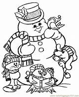 Coloring Christmas Printable Pages Color Holiday Holidays Print Online Sheets Printables Entertainment Sheet Kids Snowman Frosty Adult Adults Animals Santa sketch template