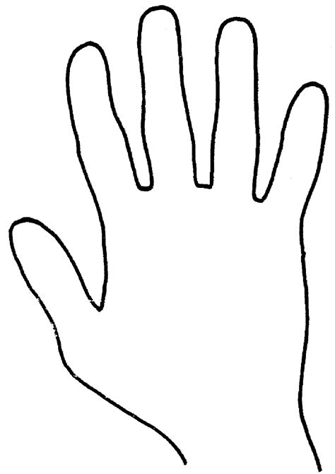 hand template print   bunch  modify  fill       hand outline