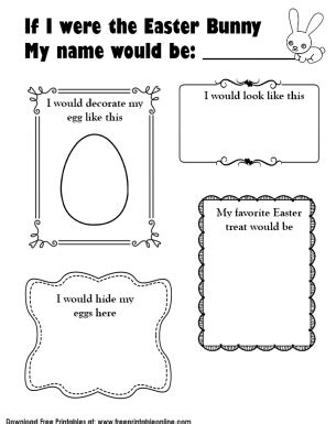 easter bunny activity sheet hand      easter bunny