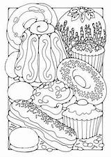 Coloring Pages Sheets Food Adult Printable Wayne Thiebaud Kids sketch template