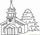 Coloring House Christmas Decorated Tree Pages Decorations Coloringpages101 Color sketch template