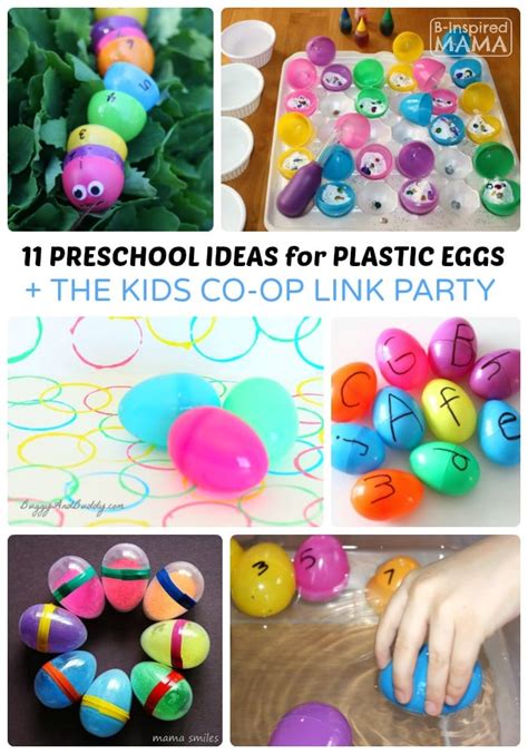preschool easter activities  plastic eggs