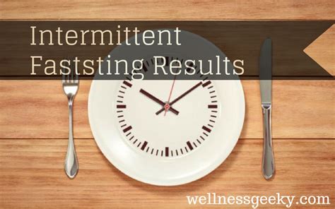 Intermittent Fasting Results Before And After Nov 2019