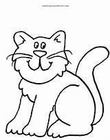 Gatos Gatitos Coloring Kleurplaat Poes Scat sketch template