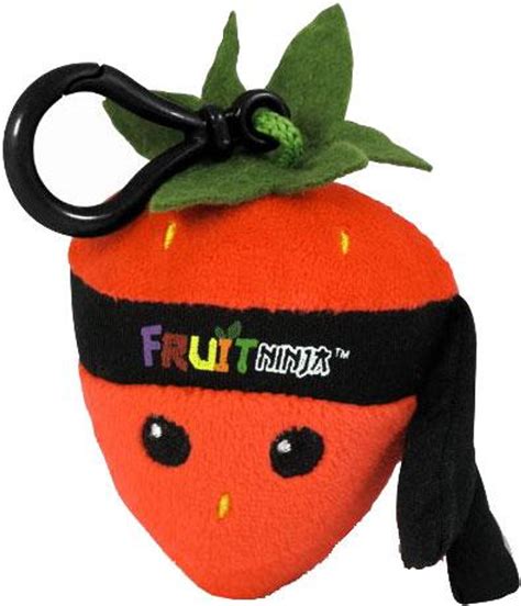 fruit ninja strawberry plush clip  jazwares toywiz