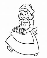 Cliparts Nurses Nurse Coloring Pages sketch template