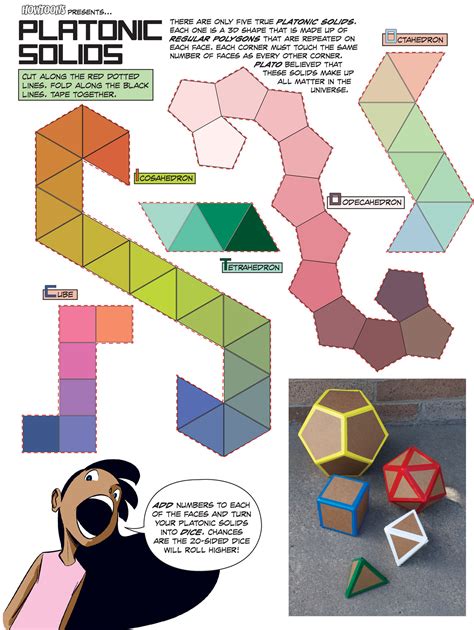 papercraft  sided dice papercraft