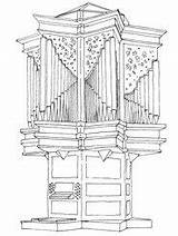 Orgel Kirchenmusik sketch template