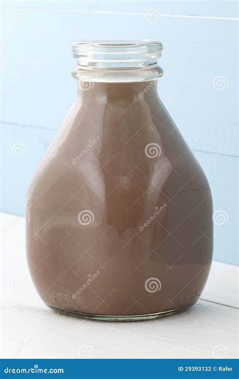 chocolate milk pint stock photo image  delicious flavored