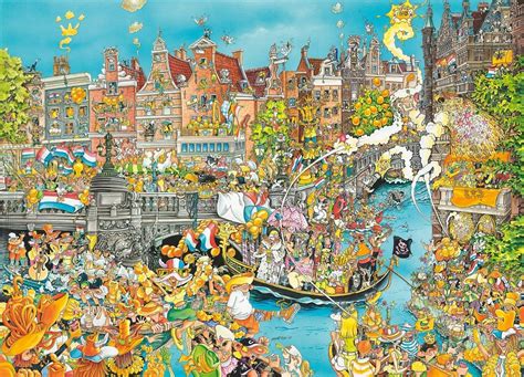 king puzzel amsterdam kings day legpuzzel  stukjes de puzzelgigantnl