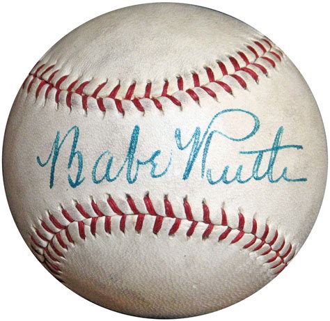 Lot Detail Spectacular Babe Ruth Single Signed Baseball