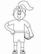 Volleyball Coloring Pages Girl Ws sketch template