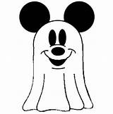 Coloring Ghost Mickey Pages Mouse Printable Pumpkin Clipart Halloween Kids Cartoon Disney Ghosts Characters Clip Cliparts Printables Online Print Book sketch template