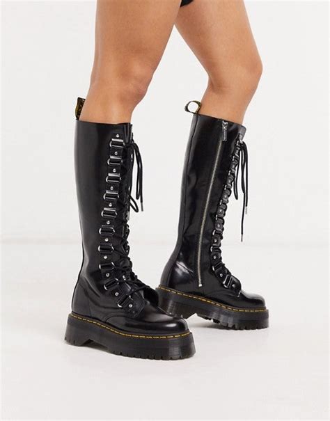 dr martens  britain xl chunky knee boots