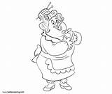 Coloring Pages Ducktales Beakley Mrs Kids Printable sketch template