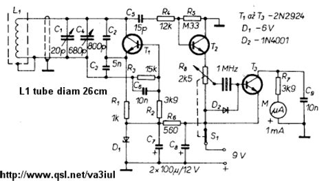 metal detector circuit diagrams  projects